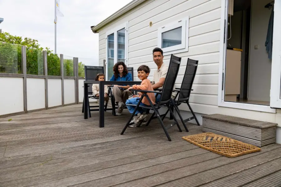 Chalet terras duinoord gezin