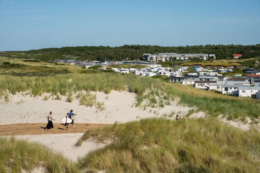 Camping aan het strand