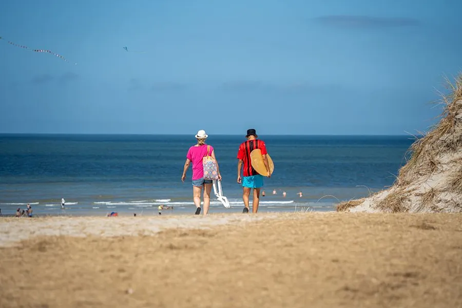 Strand paar dünen