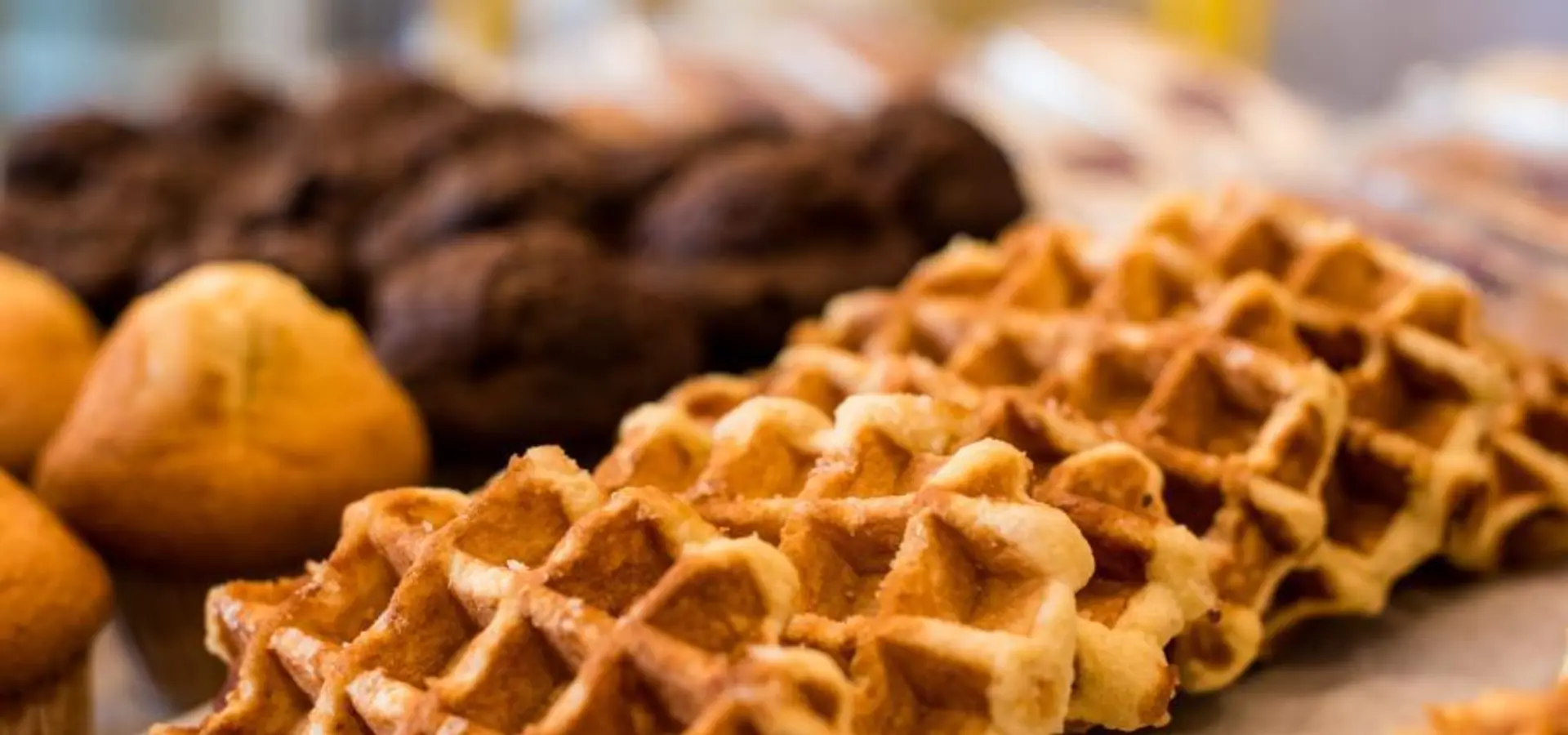 Wafel bakkerij supermarkt