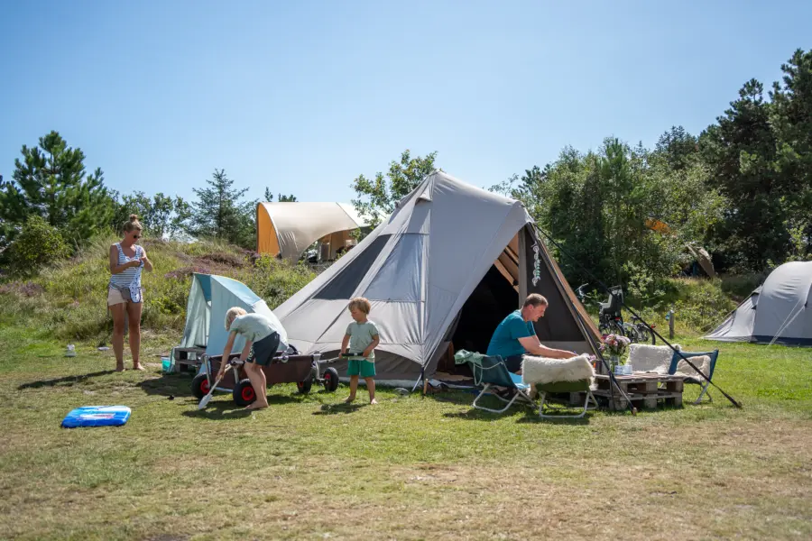 Camping in den dünen holland mit kindern
