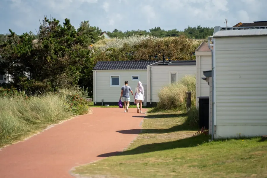 Stel chalets jaarplaatsen Strandcamping Duinoord