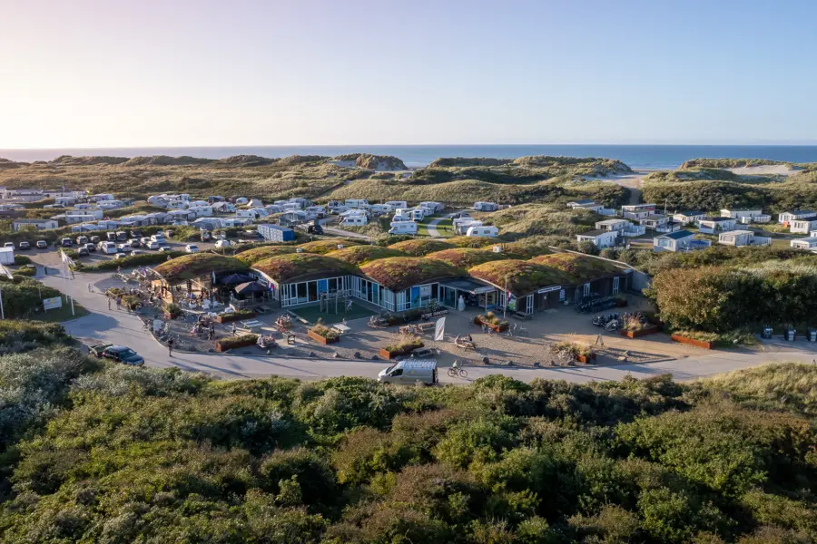 Camping aan het strand op Ameland